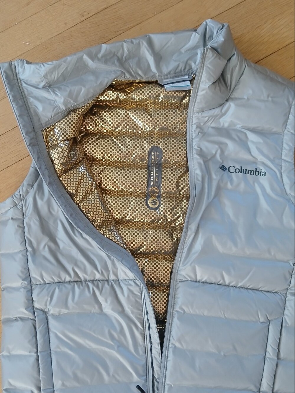 Columbia Lightweight Pack-able Puffer Vest Omni-Heat Infinity Reflective SMALL - Picture 2 of 15